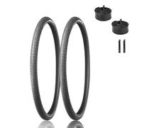 2PCS 700x38c/40c Bike Tire and Inner Tube Set with Levers Pair 700 38c/40c Puncture Proof Bicycle Replacement Accessories Compatible with Road Mountain Urban Commuting Bikes(700x38c)