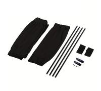 2pcs 70cm Black Car Sun Shade Side Rear Window Curtain Foldable Protection Auto Accessory Pure Cloth(Black 70x39cm)