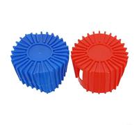 2pcs 70mm Manifold Gauge Protective Boot Covers- Red Blue Rubber Casesfor 2-3/4" For HVAC Pressure Gauges| Shockproof Sleeve for Refrigeration Tools