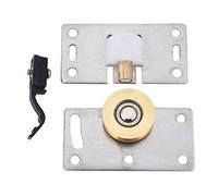 2pcs 75 * 38mm Stainless Steel Cabinet Door Sliding Wheel Furniture Roller Wheels Wardrobe Sliding Door Pulley Single Cupboard Door Roller Slider Overhead Door Bearings