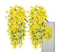 2pcs 75cm Artificial Hanging Flowers UV Resistant Fake Flowers Artificial Plants Outdoor Flower Bouquet Vine Plants Drooping Plants