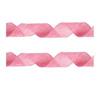 2Pcs 78.74Inch Easter Wired Edge Ribbon, Decorative Wrapping Ribbon for Gift Easter Egg Bunny Rabbit Carrot(Pink 1.97in)