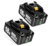 2Pcs 8.0Ah Replacement for Makita 18V Battery Compatible with Makita Battery with LED Indicator BL1860B BL1850B BL1840B BL1830B