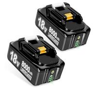 2Pcs 8.0Ah Replacement for Makita 18V Battery with LED Indicator Compatible with 18 Volt BL1860B BL1850B BL1840B BL1830B