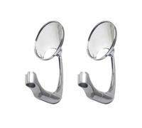 2pcs 8/10mm Motorcycle Accessories Chrome Round Bar End Rearview Side Mirror For Modified Motorcycle 1 Pair Rearview Mirrors
