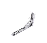 2PCS 8-14Inch Adjustable Wall Mounted Triangle Folding Angle Bracket Bench Table Shelf Furniture Heavy Support Hardware(2PCS Silver 8inch)