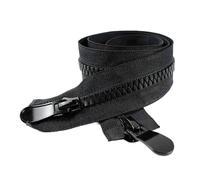 2pcs 8#15# Resin Zippers 70-150cm Open End Long Zip Down Jacket Coat Double Sliders for Sewing Garment Repair(Double Black,150CM_NO.15)