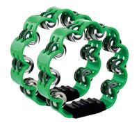 2PCS 8.5 Inch Plastic Tambourines for Adults Church, KTV, Flower Shape Hand Held Drum Percussion Tambourine Musical Instruments Tambourine for School Party Dancing Concert (Green(2PCS))