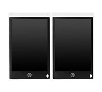 2Pcs 8.5in LCD Writing Pad, Children Drawing Board, Reusable Electronic Writing Tablet with Bright Colorful Lines, No Radiation, for School Home Office Use (White)