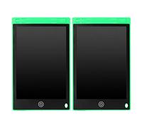 2Pcs 8.5in LCD Writing Pad for Kids, Electronic Drawing Board with Stylus, Reusable No Radiation Handwriting Tablet for School Home Travel, Includes 2 Pens (Green)