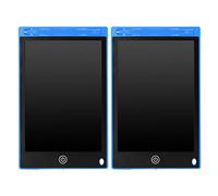 2Pcs 8.5in LCD Writing Pad for Kids, Electronic Drawing Board with Stylus, Reusable No Radiation Writing Tablet for School Home Travel, Includes 2 Pens (Blue)
