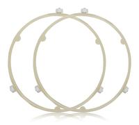2Pcs 8.5in Microwave Plate Replacement Turntable Ring, Microwave Roller Ring Replacement Compatible with Ge Samsung Frigidaire Wb06x10625 Wb06x10818 De92-90495a 5304464115 5304509438