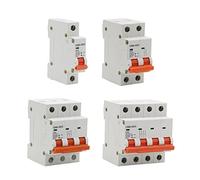 2pcs 80A 1P 2P 3P 4P DC 250V-1000V 10 Solar Mini Circuit Breaker MCB Fuse PV System Engery(4)