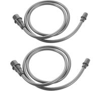 2pcs 80cm Grey Extension Tubes for Cupping Set - Vacuum Pump Connector Hose Replacement for Home Use Suction Massage Therapy Accessories