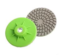 2PCS 80mm Abrasive Grinding Pad for Wet Dry Sanding Applications on Natural Stone Tile and Masonry Edge Work