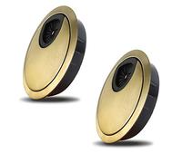 2Pcs 80mm Desk Cable Grommets,Computer Desk Metal Cable Hole,Round Cable Hole Cover for Desktop Cable Organizer
