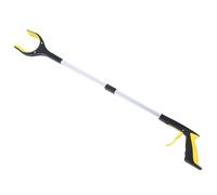2pcs 81cm Foldable Litter Clip Portable Long Handle Picker Arm Extender Garden Garbage Grabber Pick Up Tools(Yellow)