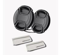 2pcs 82mm Lens Cap Cover(and Easy to Install and Remove)+2pcs Lens cleaning cloth Compatible with All 82mm Brands with Camera Lenses.(82mm camera lens cap)