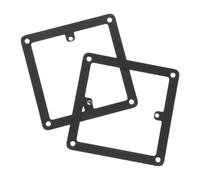2pcs 86mm Switch Panel Wall Plate Adapter with M4 Threaded Hole | Black Finish for Smart Home Retrofits, Single Gang One-piece Structure, Fits 86x86 Mounting Brackets and Junction Boxes