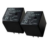 2PCS 898H-1AH-S-R1 12V 50A ISO 280 Mini Relay, SPST-NO 4-Pin with Resistor - Compatible with Volvo OE 25110754; Compatible with Mack OE 2MR2153M2 - PDM/Fuse Box Replacement