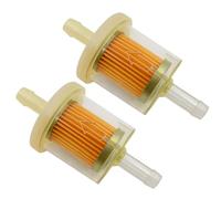 2PCS 8mm Inline Fuel Filter for Car, Motorcycle, ATV, Lawn Mower - Universal Fit for Generators, Forklifts, Marine Engines & More