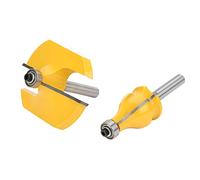 2Pcs 8mm Shank Bearing Guided Handrail Table Edged Woodworking Router Bit | Woodworking Router Bit Set, 8mm Shank Handrail And Table Edged Milling Cutter for Timber Modelling
