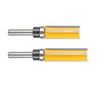 2PCS 8mm Shank Bearing Guided Milling Tool 4 Flute Wood Milling Cutter Suitable for Smooth Precise Cutting in Carpentry End Mill Cutter