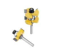 2pcs 8mm Shank Tongue Groove Router Bits Stock 1-1/2 Tenon Milling Cutter For Wood Woodworking Tools Bit