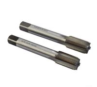 2pcs 9/16-20 TPI HSS Hand Tap Set Right and Left Thread for Crank Repair Unified Standard Metalworking Tool High Speed Steel