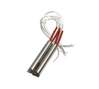 2PCS 9.5mm 80~150mm Single-End Heating Pipe 304SUS Heater 220V 230W/250W/300W/350W/450W Electric Element (Size : 220V, Color : 304SS 450W 9.5x150mm)