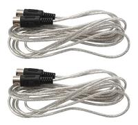 2pcs 9.8FT Midi Male to Male DIN 5-Pin Music Instrument Extension Cable Connector