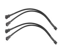 2PCS 9.8INCH 1 to 3/2/1 Converter 3/2/1 Way 4PIN PWMS Fan Splitter Cable for Efficient Cooling Solution
