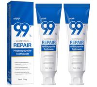 2PCS 9.9% Hydroxyapatite Toothpaste 120G, Nano Hydroxyapatite Toothpaste for Repairs Teeth, Strengthen & Protect Enamel,Natural Mint for Long Lasting Fresh, Daily Use for Oral Health