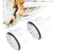 2PCS 9 Hole Jet Bath Nozzles，Bathtub Air Jet 9 Hole Spa Massage Pool Air Bubble Nozzle Bathroom Accessories