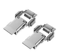 2PCS 90/180 Degree Hasp 304 Stainless Steel Double Spring Loaded Suitcase Chest Tool Box Locking Hardware Toggle Latch Buckle(5 512 66)