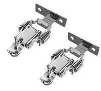 2PCS 90/180 Degree Hasp 304 Stainless Steel Double Spring Loaded Suitcase Chest Tool Box Locking Hardware Toggle Latch Buckle(5 502 59b 2)