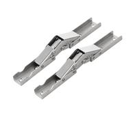 2PCS 90/180 Degree Self-Locking Folding Bracket Steel Cabinet Door Hinges Table Legs Flat Extension Support Hidden Hinge