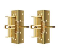 2Pcs 90 Degree Positioning Locking Hinge Buffer Rebounds Device Automatic Door Closing Hinge for Cabinet Wardrobe Multifunction Detachable Gate Hinges