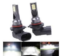2Pcs 9005 9006 Led Hi-Low Beam Headlight 100W 19000Lm Fog Lights 6000K White
