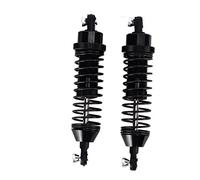 2pcs 92mm Aluminum Alloy Shock Absorber for Blackout XTE XBE SC 1/10 RC Car, High Elastic Spring Damper Shocks with Durable Design for Smooth Off - Road (Black)