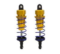 2pcs 92mm RC Oil Pressure Adjustable Front Shock Damper, 1/10 RC Car Shock Absorber, Upgraded Aluminum Alloy Buggy Suspension for ZD Racing HSP Hongnor LRP HPI (Gold)