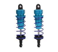 2pcs 92mm RC Oil Pressure Adjustable Front Shock Damper, 1/10 RC Car Shock Absorber, Upgraded Aluminum Alloy Buggy Suspension for ZD Racing HSP Hongnor LRP HPI (Blue)