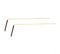 2PCS 99.9% Pure Copper Dowsing Rods,Retractable Brass Handle Probe,Portable Pen Shape Rods Detector- For Water Exploration, Treasure Hunting And Metal Detecting(Red, Green, Blue)(red)