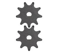 2pcs 9T Chain Sprocket for Motor Durable Steel Build 9T D Hole Chain Sprocket Outer Diameter 40mm Sized for Various Motor Applications Compatible with MY1016/ MY6812 High-Speed Motor