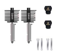2PCS A1 Mini, A2L Upgrade Hotend Kit, 3D Printer Print Head Hot End Heating Block Kit with 0.6 mm Hardened Steel Nozzle and Silicone Socks for Bambu Lab A1/A1 Mini/A2L