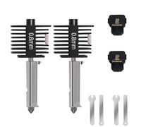 2PCS A1 Mini, A2L Upgrade Hotend Kit, 3D Printer Print Head Hot End Heating Block Kit with 0.8mm Hardened Steel Nozzle and Silicone Socks for Bambu Lab A1/A1 Mini/A2L