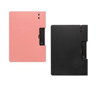 2pcs A4 Clipboard File Holder with Clip, Portable Paper Organizer | Foamed PP Board, Smooth Edges and Rounded Corners, for Memos and Receipts, Nurses and Students