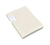 2Pcs A4 File Folder Display Book 30/60 Pages Transparent Insert Paper Document Organizer Bag Stationery Office School Supplies(Beige 60 Pages)