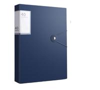 2PCS A4 File Folder Display Book Password Entry BookTransparent Insert Paper Document Organizer Bag Office School Supplies Stationery(Dark Blue)