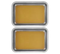 2pcs A4 Stainless Steel Dissection Pan for Biology Teaching